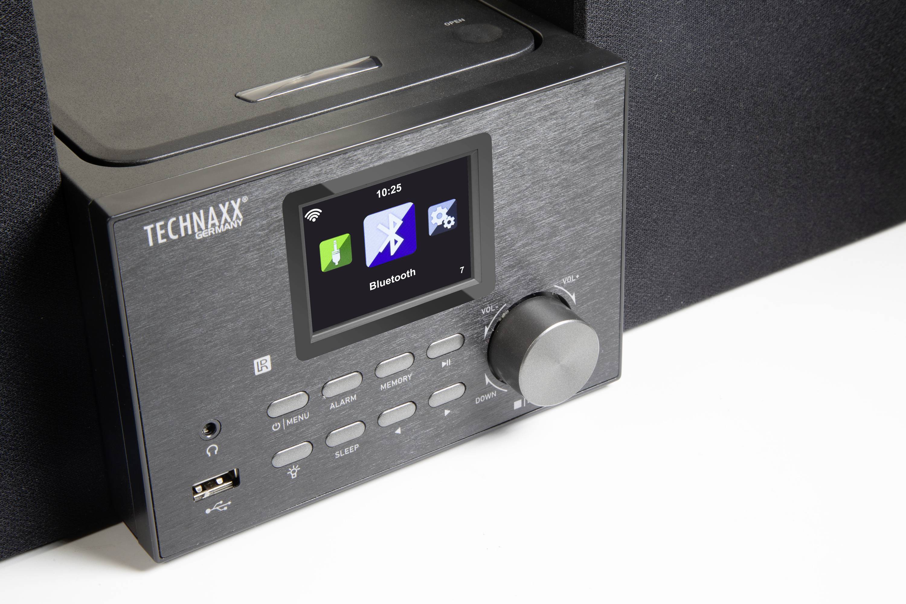 Technaxx TX-178 Radio-lecteur CD Internet DAB+, FM, Internet CD, Bluetooth, AUX, Radiocassette, USB, WiFi, radio internet touche