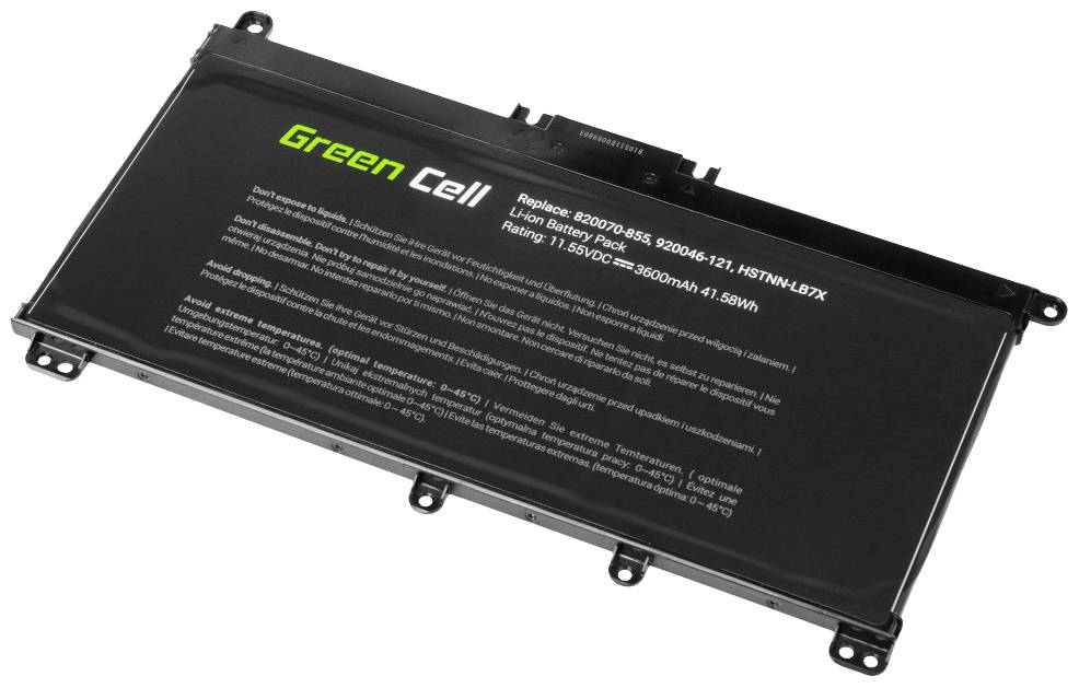 Green Cell Batterie d'ordinateur portable HSTNN-LB7L 11.55 V 3400 mAh HP