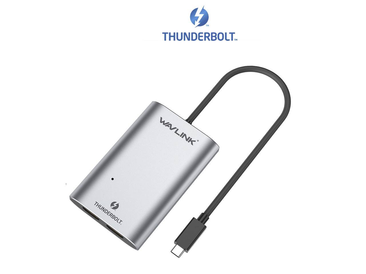 Wavlink WS-UTA02H Thunderbolt / HDMI Adaptateur [1x Thunderbolt - 2x HDMI®] gris sidéral monofilaire 50 cm
