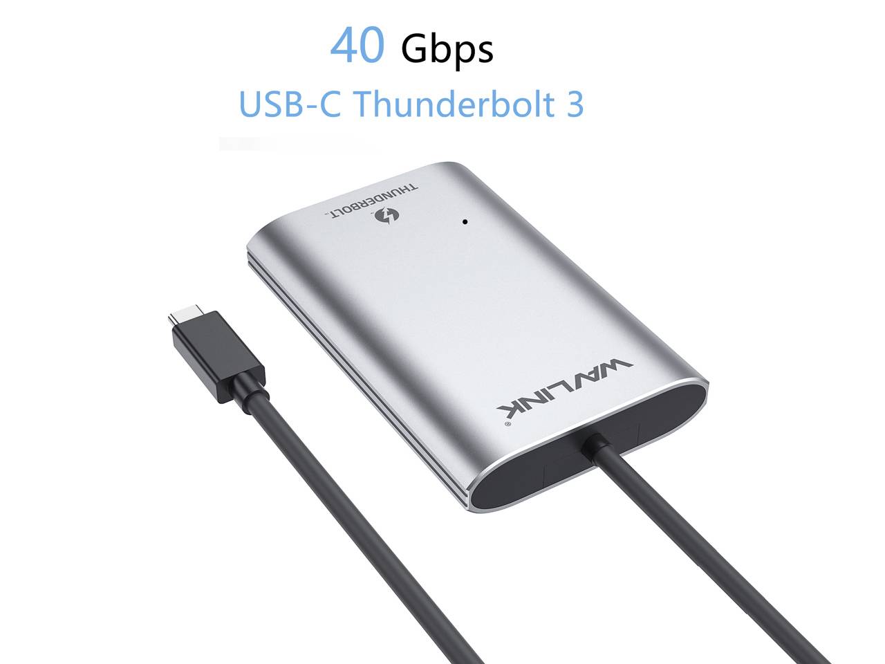 Wavlink WS-UTA02H Thunderbolt / HDMI Adaptateur [1x Thunderbolt - 2x HDMI®] gris sidéral monofilaire 50 cm
