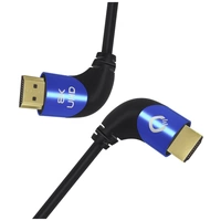 Câble de raccordement Oehlbach HDMI Fiche mâle HDMI-A, Fiche mâle HDMI-A 3.00 m noir D1C42543 8K UHD, coudé à 90° vers la gauche Câble de raccordement Oehlbach HDMI Fiche mâle HDMI-A, Fiche mâle HDMI-A 3.00 m noir D1C42543 8K UHD, coudé à 90° vers la gauche