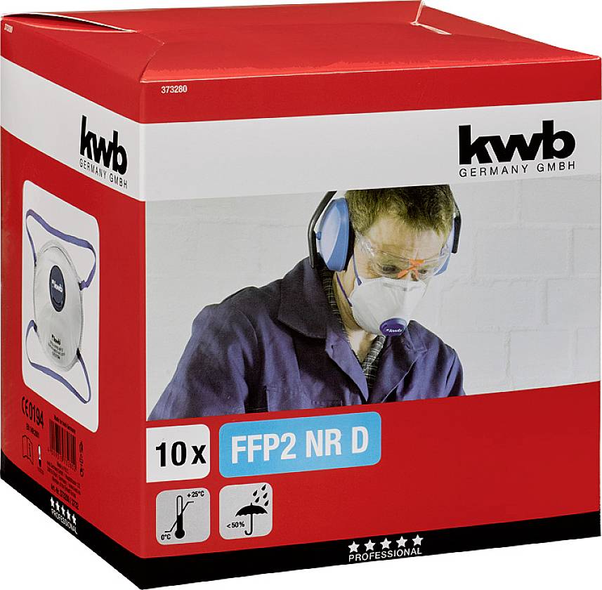 kwb 373280 Masque anti poussières fines sans soupape 10 pc(s)
