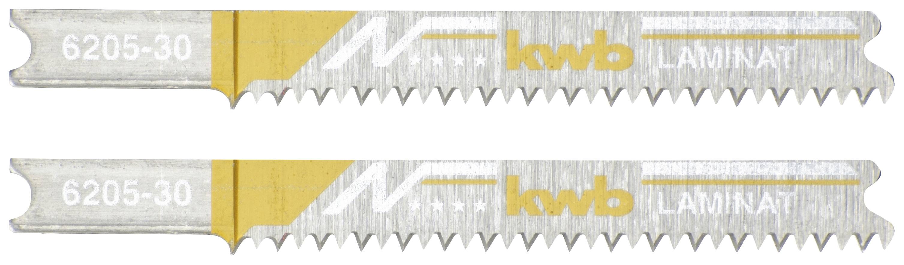 kwb 620530 Lames de scie sauteuse, LAMINÉ, travail du bois, bi-métal 2 pc(s)