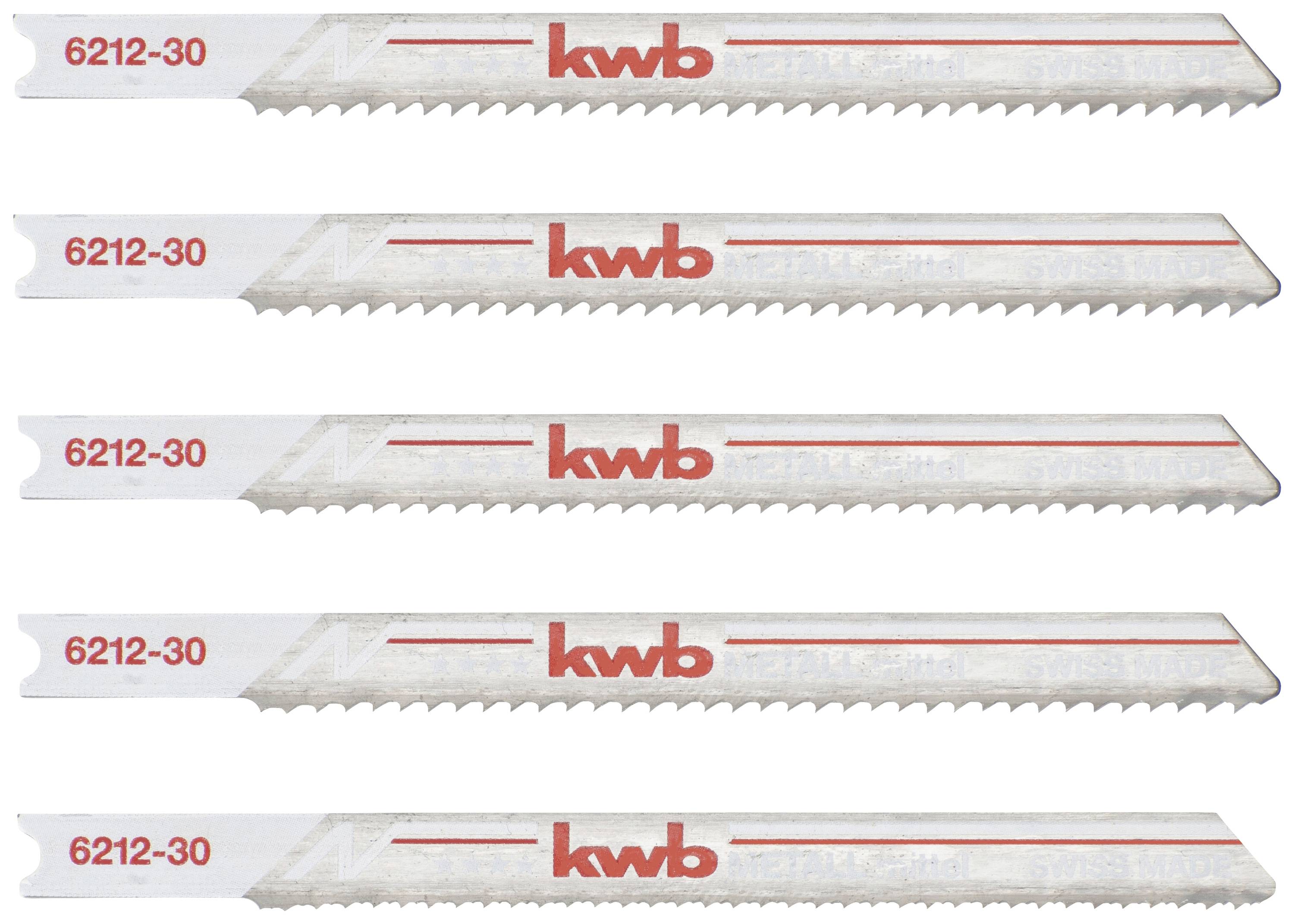 kwb 621235 Lames de scie sauteuse, travail du métal, bi-métal 5 pc(s)