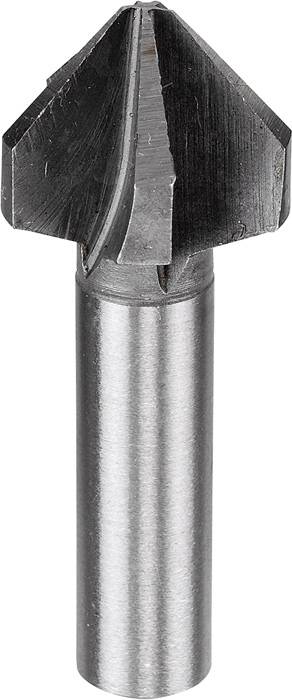 Foret en métal à pointe conique et surface lisse argentée, adapté pour percer des trous précis dans des matériaux métalliques.