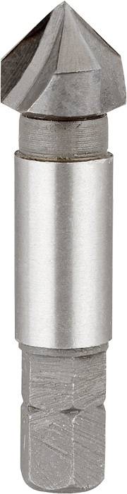 Foret en métal à pointe conique et tige cylindrique, adapté pour le perçage et le fraisage précis des matériaux métalliques.