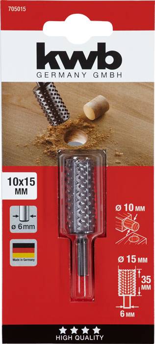 Hohlfräsraspel Ws 10x15 Mm Sb