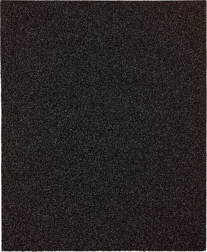Surface granulée brun foncé ou noire, semblable à du papier de verre fin ou à un tapis antidérapant.
