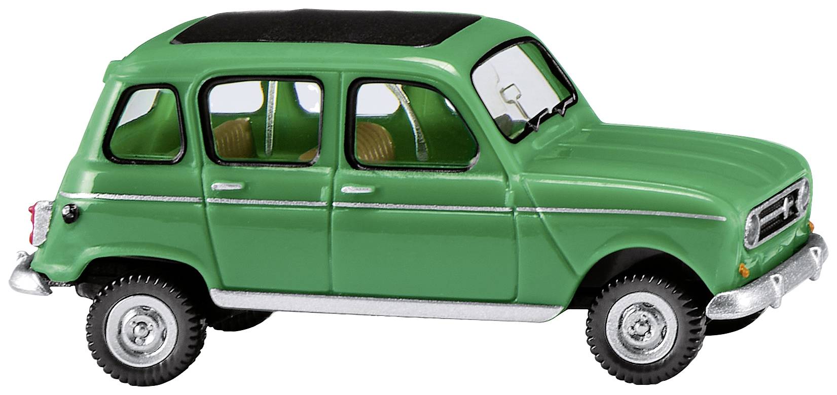 Wiking 0224 46 H0 Modèle réduit de voiture particulière Renault R4 avec toit rabattable vert