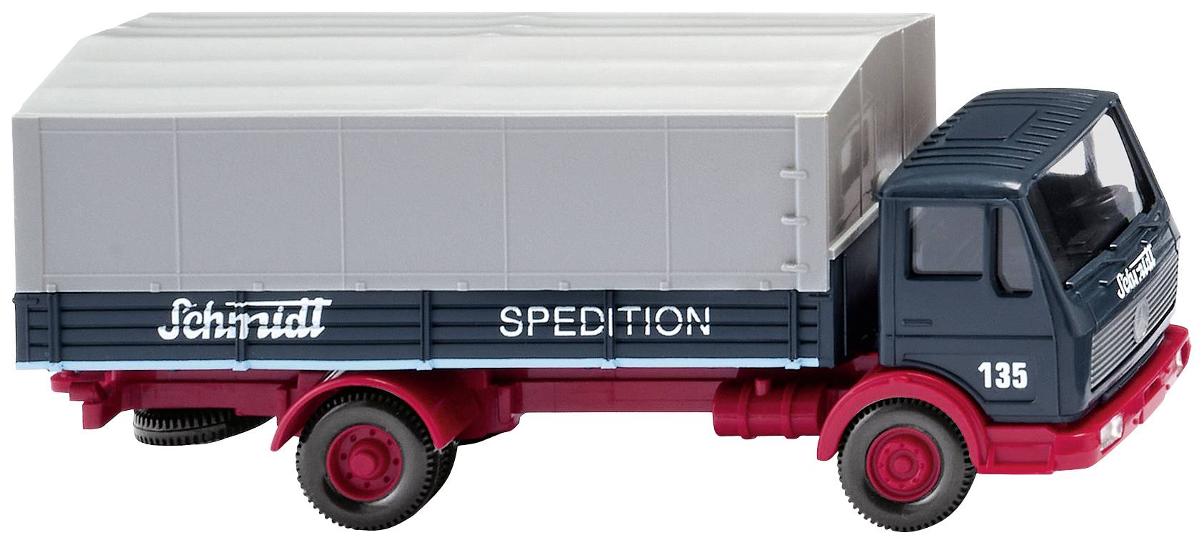 Wiking 0437 03 H0 Modèle réduit de camion Mercedes Benz Camion à plateau MB Ng Spedition Schmidt