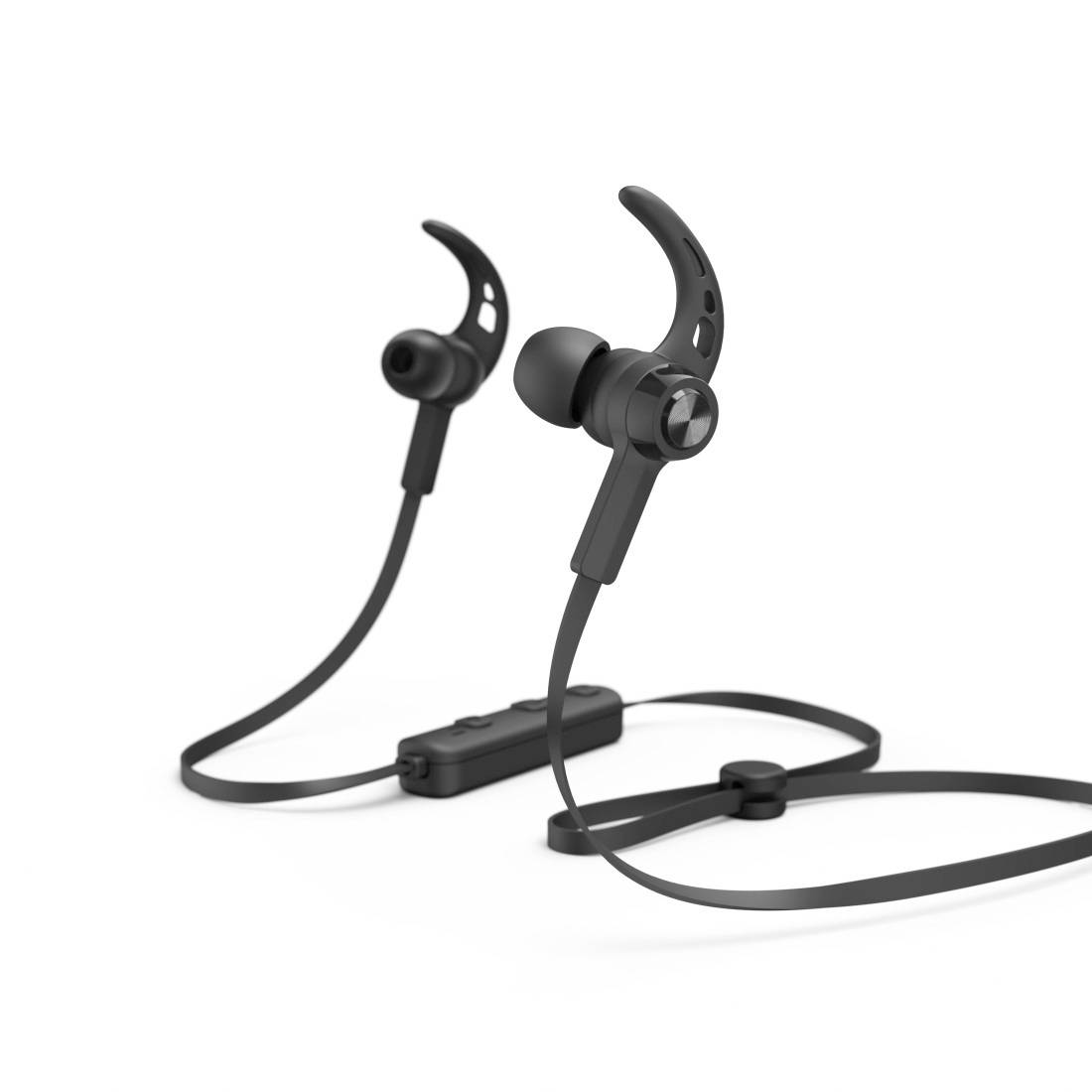 Hama Freedom Run Écouteurs intra-auriculaires Bluetooth Stereo noir résistant à la sueur Hi-Fi