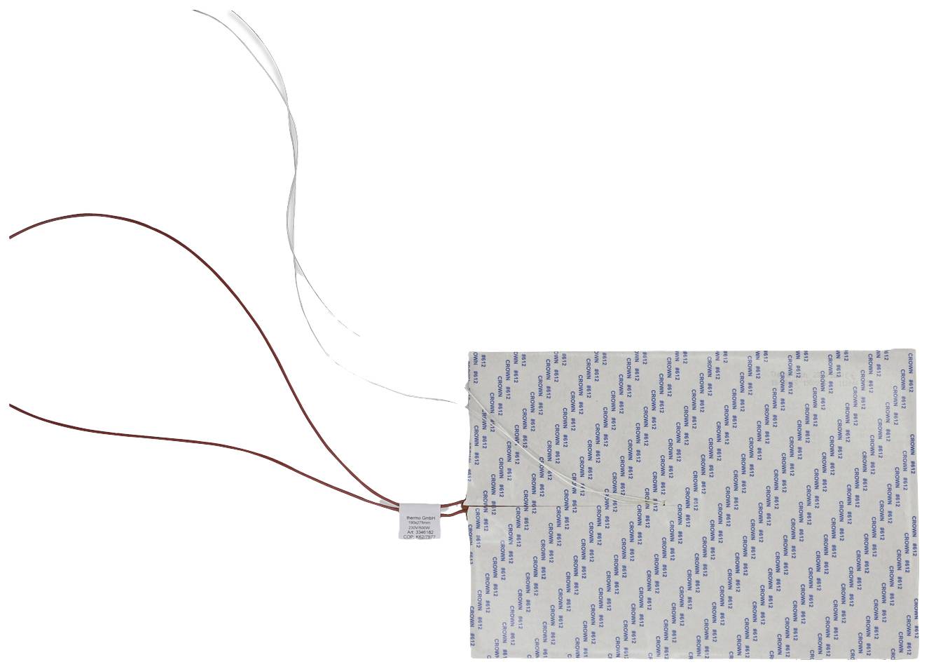 Thermo TECH silicone Feuille chauffante 230 V/AC, 230 V/DC 500 W Indice de protection IPX7 (L x l) 190 mm x 275 mm