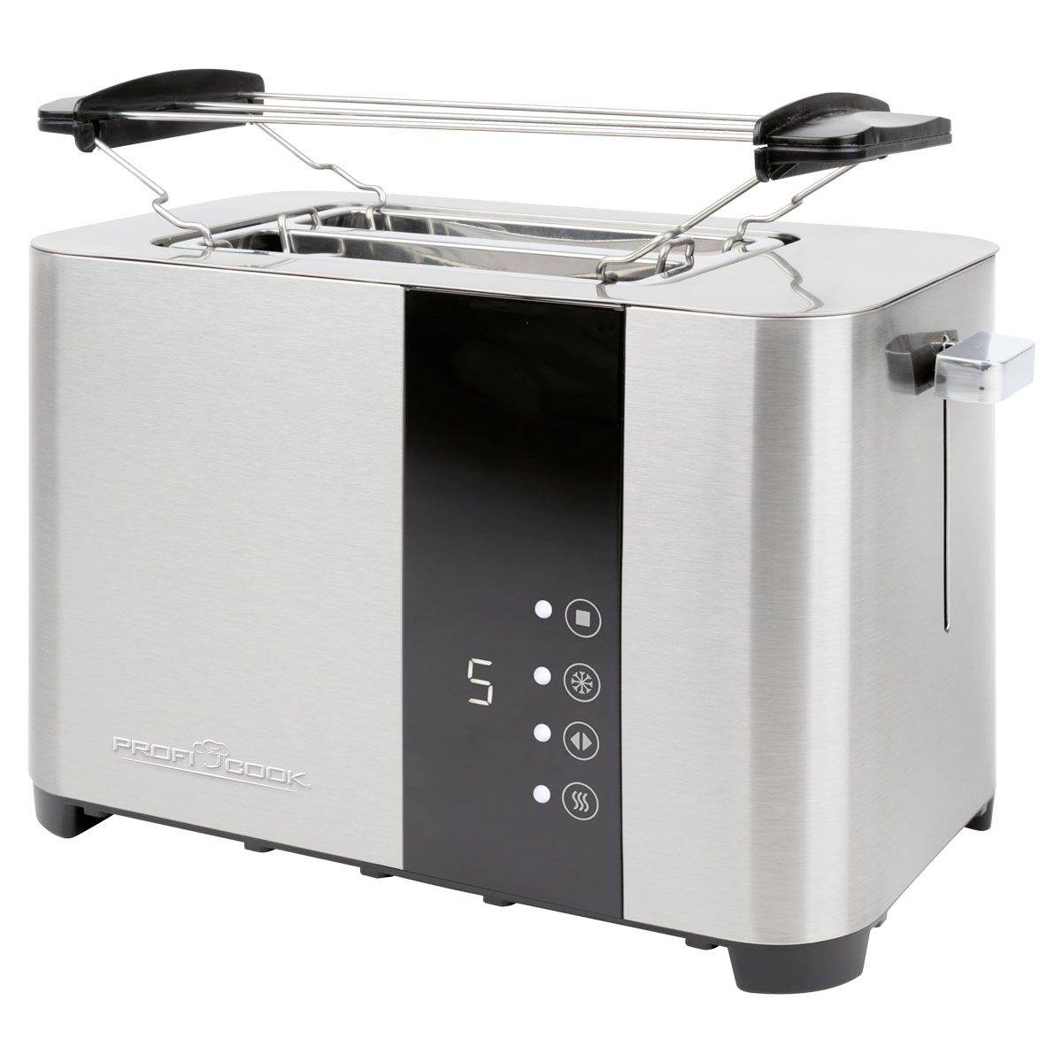 Profi Cook PC-TA 1250 Grille-pain avec grille spéciale viennoisieries acier inoxydable