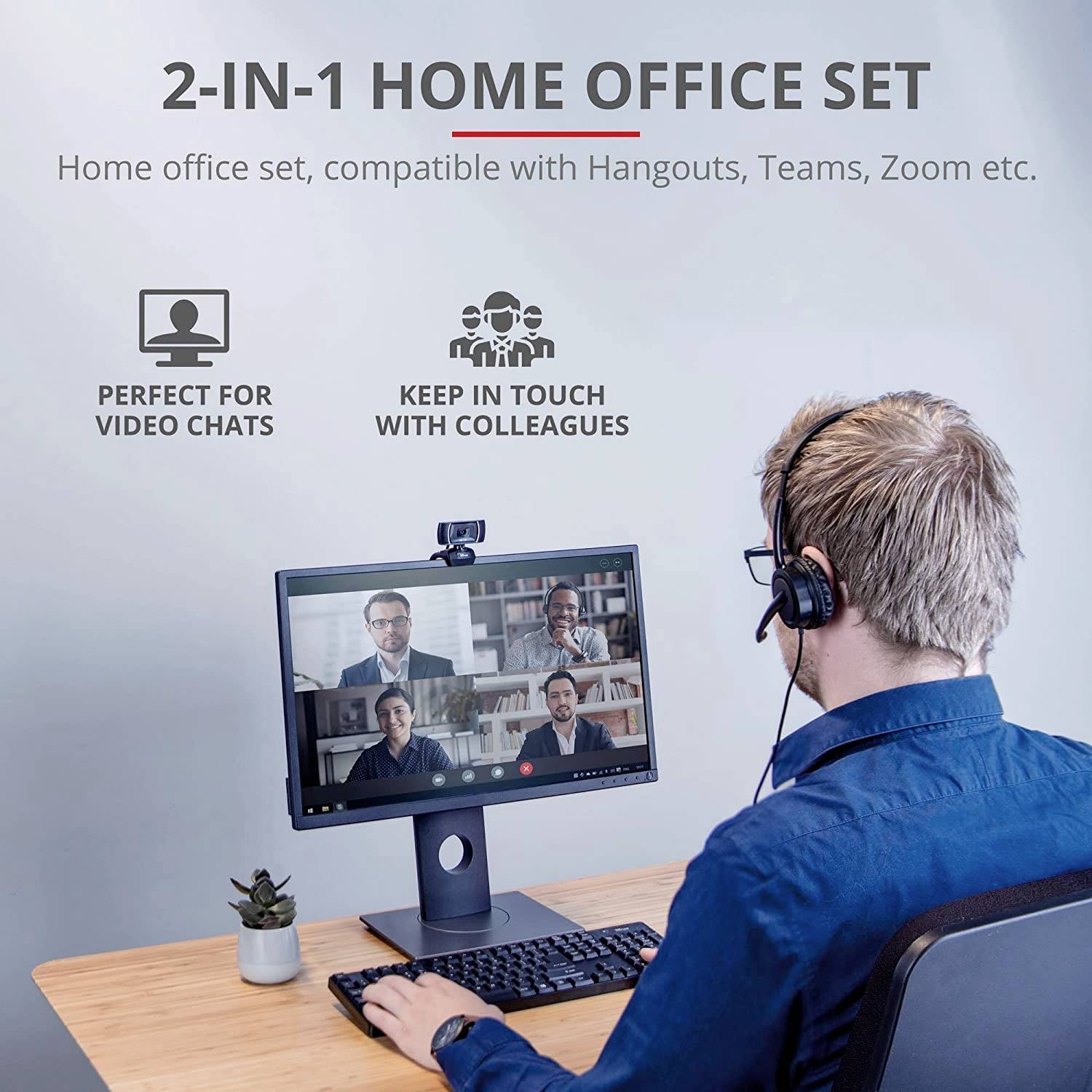 Webcam Trust Doba 2-in-1 Office set
