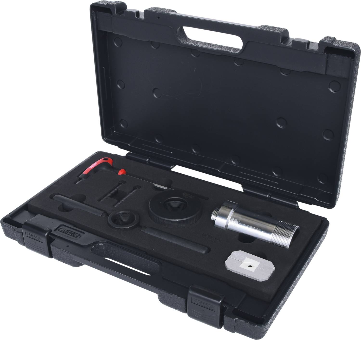 Kit d'aide au montage de l'amortisseur pour amortisseurs avec ressort d'appui, 7 pièces KS Tools 150.9545