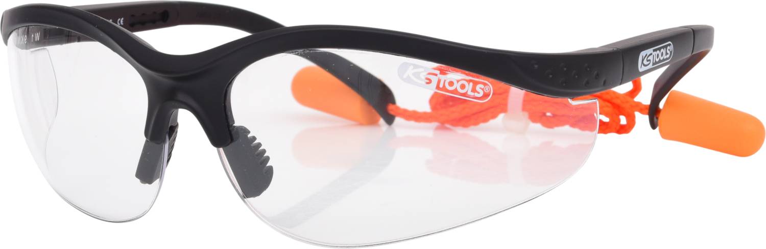 Lunettes de protection transparentes, avec bouchons d'oreille KS Tools 310.0176