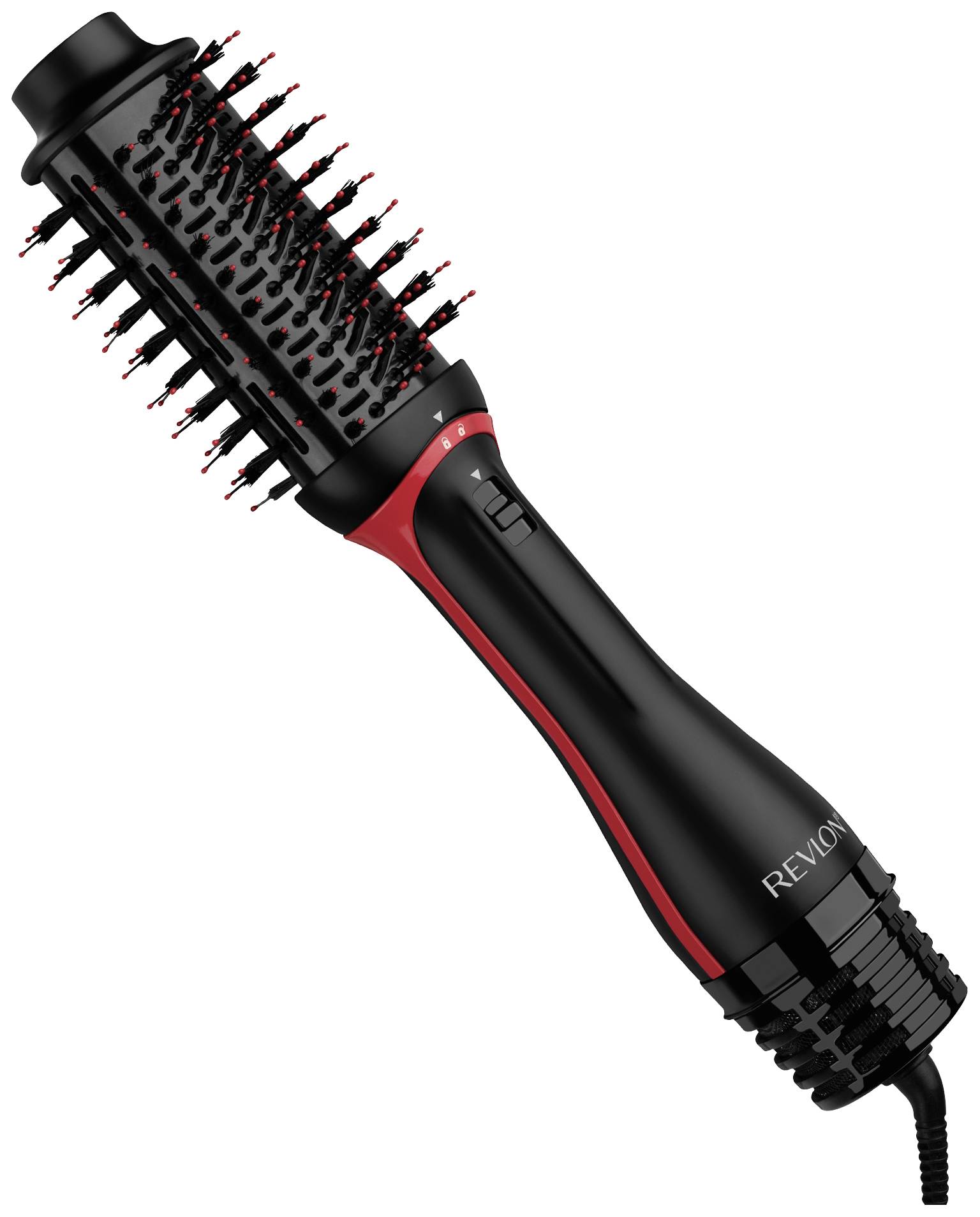 Revlon One-Step Volumiser Plus Brosse chauffante noir, rouge avec fonction ionique