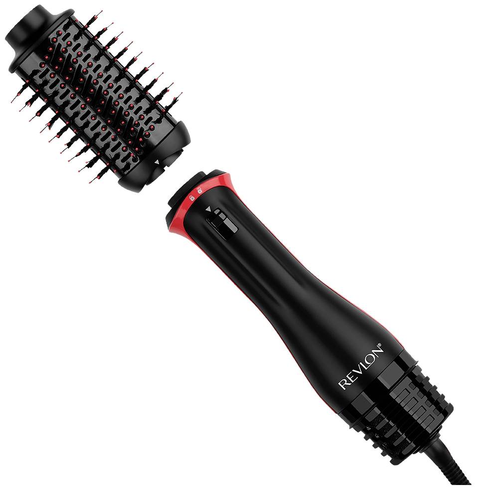Revlon One-Step Volumiser Plus Brosse chauffante noir, rouge avec fonction ionique