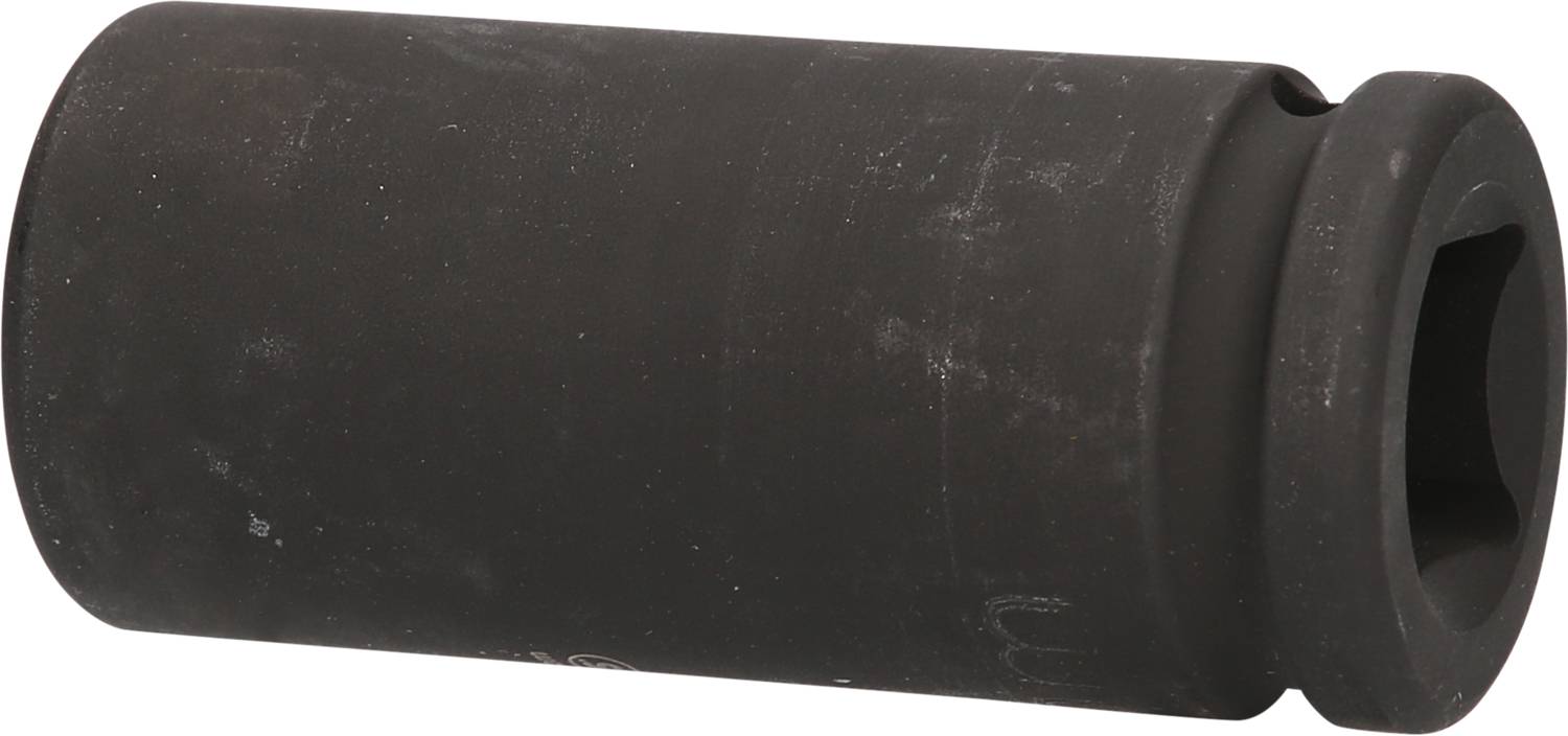Embout sombre, cylindrique, avec une ouverture hexagonale, probablement un élément d'outil ou un accessoire pour une vis de machine.