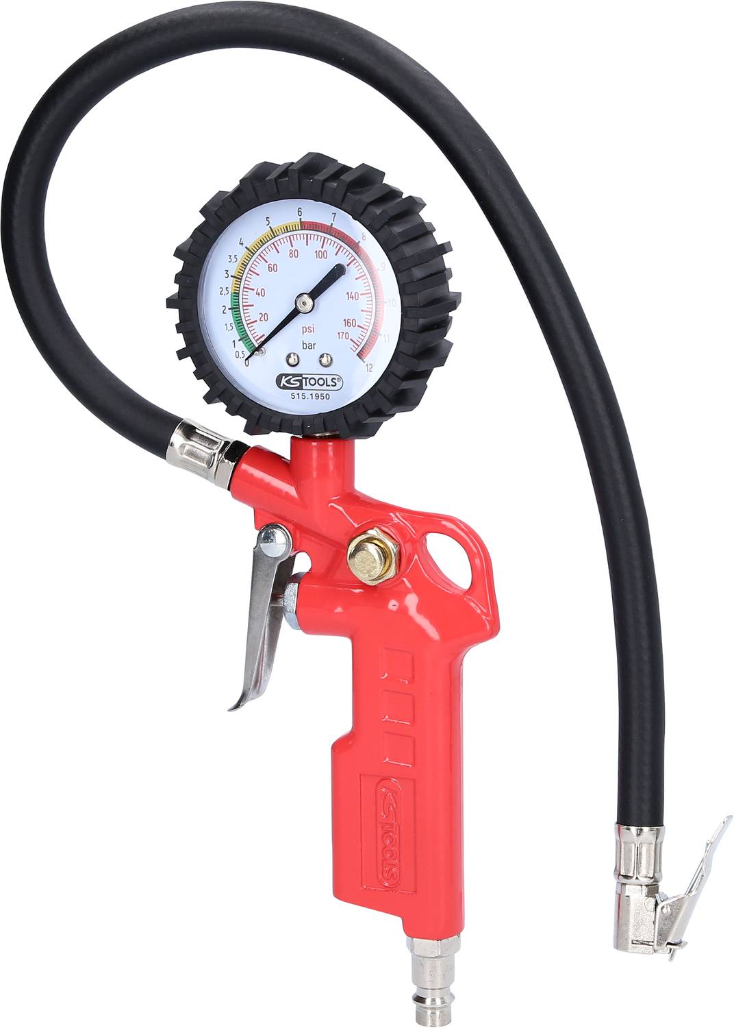 KS Tools 515.1950 Jauge de gonflage pneumatique, 0-11 bar