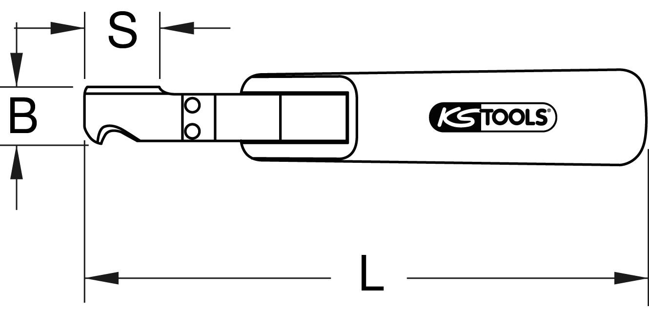 KS Tools 907.2184 Couteau à dénuder