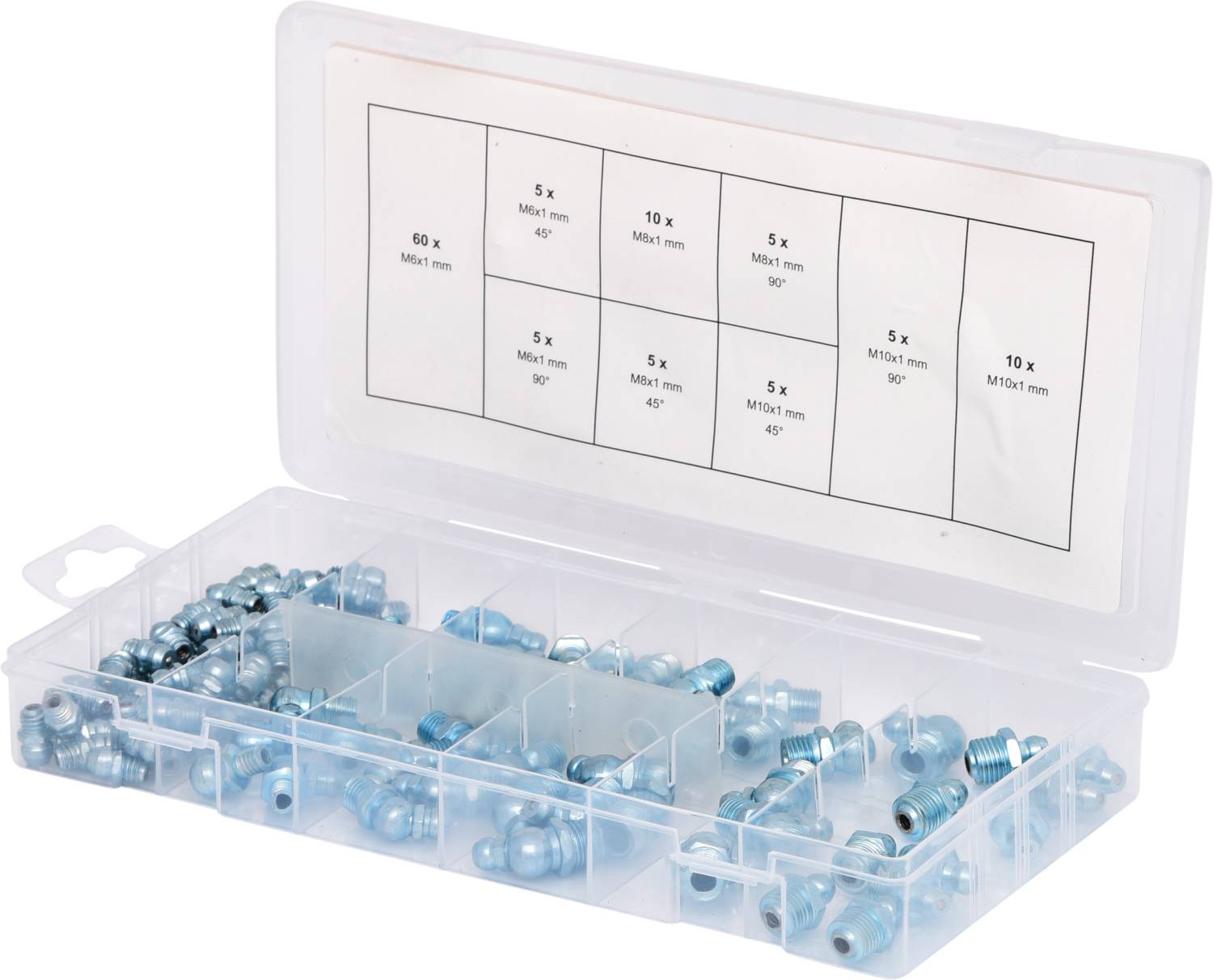 KS Tools Assortiment de graisseurs, M6-8-10x1,0, 110 pcs 1 pc(s)