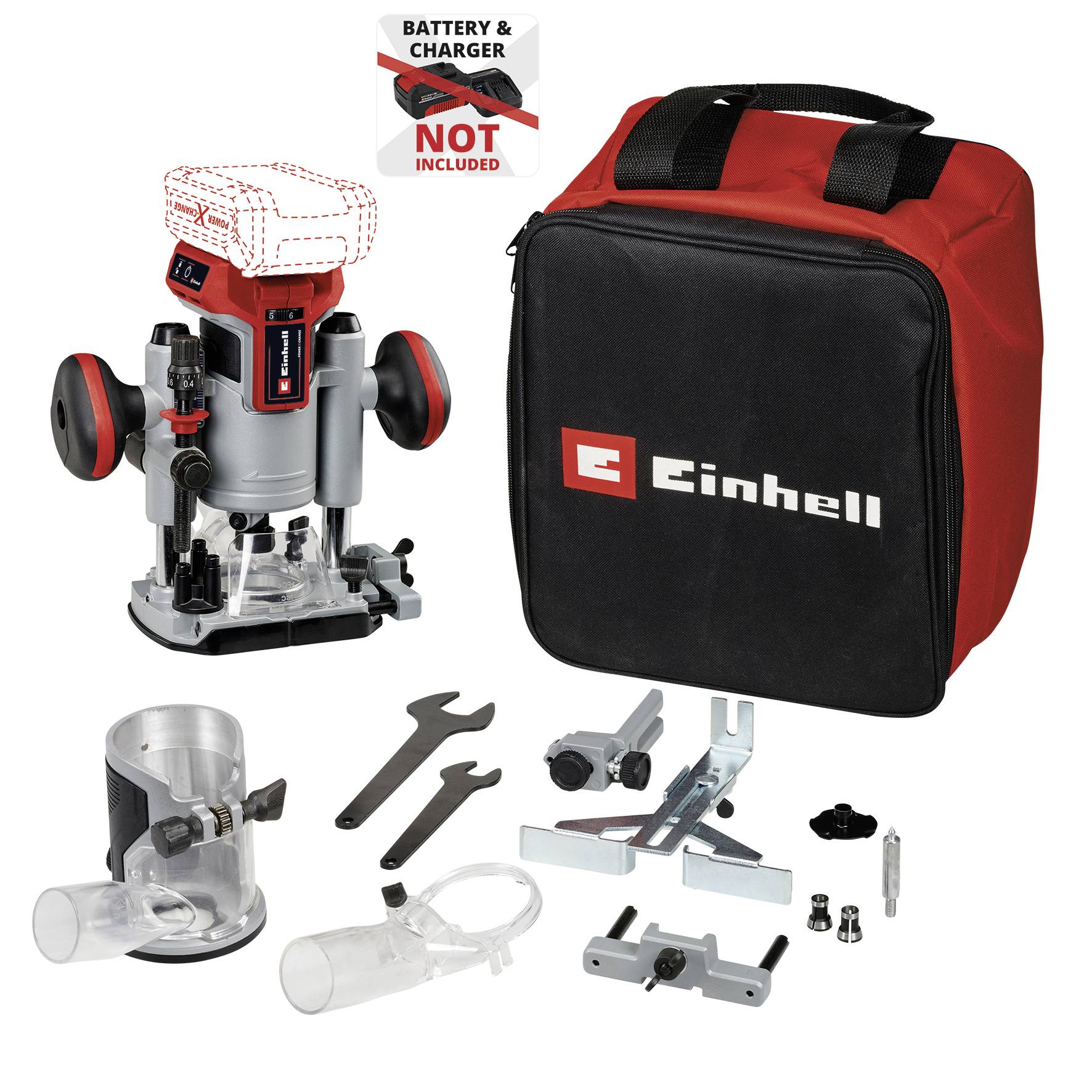 Einhell Professional Défonceuse 4350410 TP-RO 18 Set Li BL - Solo sans batterie, sans chargeur