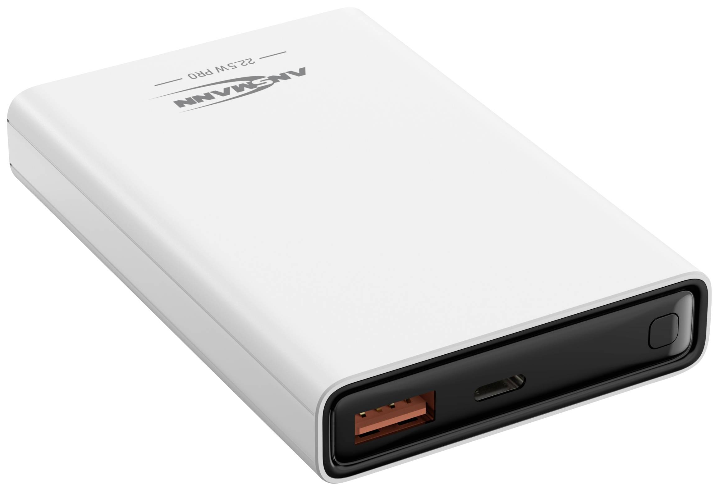 Ansmann PB222PD Powerbank (batterie supplémentaire) 10000 mAh LiPo USB-A, USB-C® blanc