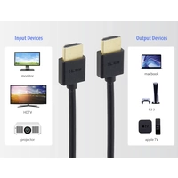 SpeaKa Professional HDMI Câble de raccordement Fiche mâle HDMI-A, Fiche mâle HDMI-A 2.00 m noir 8K UHD, flexible Câble HDMI SpeaKa Professional HDMI Câble de raccordement Fiche mâle HDMI-A, Fiche mâle HDMI-A 2.00 m noir 8K UHD, flexible Câble HDMI