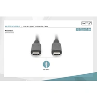 Digitus Câble USB USB 3.2 Gen2 (USB 3.1 Gen2), USB 3.2 Gen2x2, USB 3.2 Gen1 (USB 3.0) USB-C®, USB-C® mâle 0.80 m noir flexible Digitus Câble USB USB 3.2 Gen2 (USB 3.1 Gen2), USB 3.2 Gen2x2, USB 3.2 Gen1 (USB 3.0) USB-C®, USB-C® mâle 0.80 m noir flexible