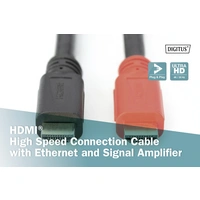 Câble de raccordement Digitus HDMI Fiche mâle HDMI-A 10 m noir DB-330118-100-S 4K UHD, blindage double, blindage par tresse Câble de raccordement Digitus HDMI Fiche mâle HDMI-A 10 m noir DB-330118-100-S 4K UHD, blindage double, blindage par tresse