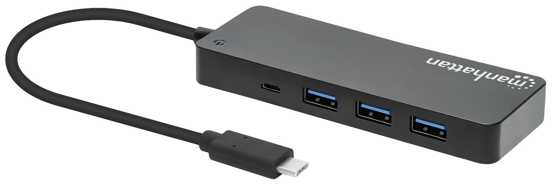 Hub USB 3.0 Manhattan 168410 noir