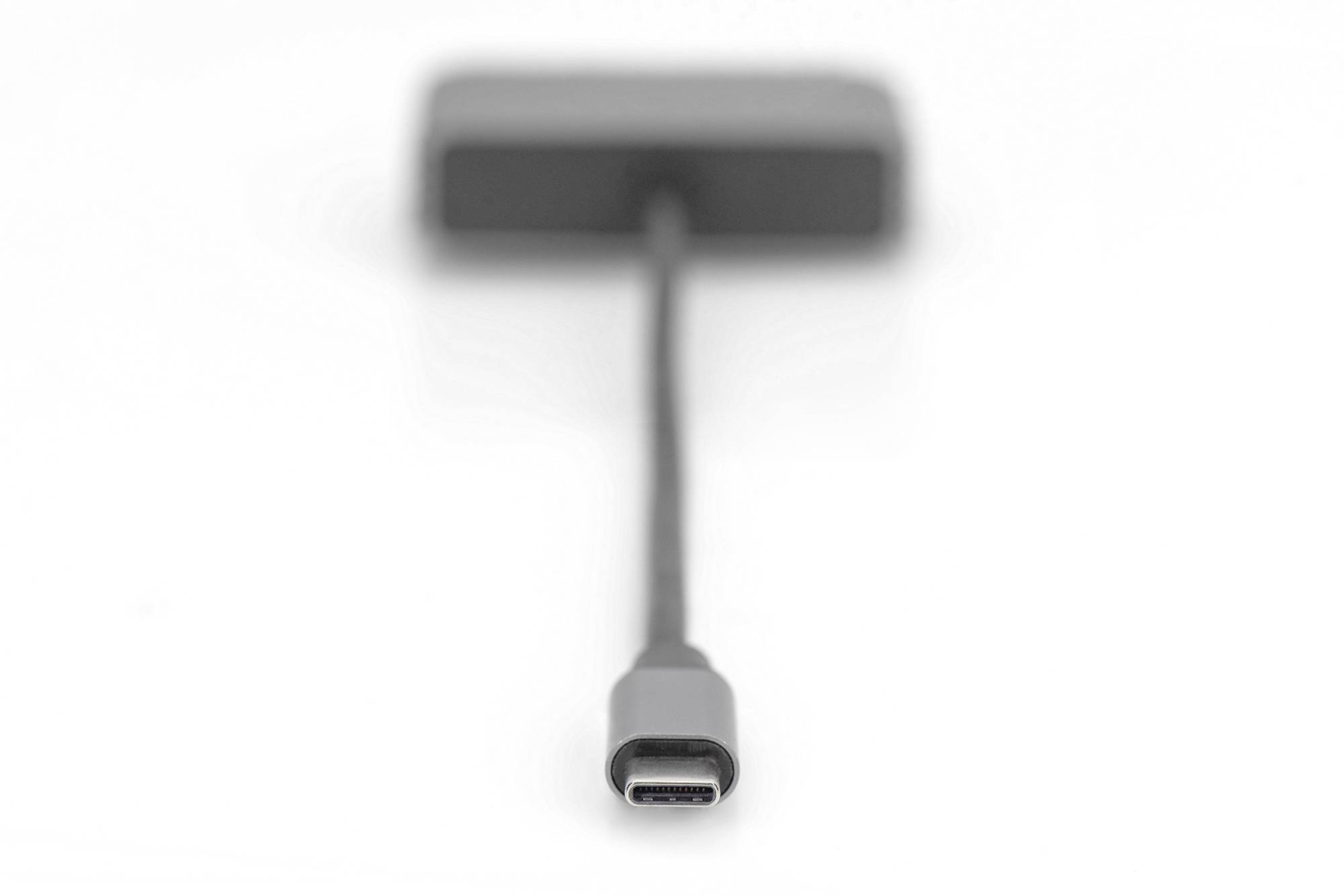 Digitus DA-70826 DisplayPort / HDMI / USB-C® Adaptateur [1x USB-C® - 2x DisplayPort femelle, HDMI femelle] noir blindé, rond 0.2 m