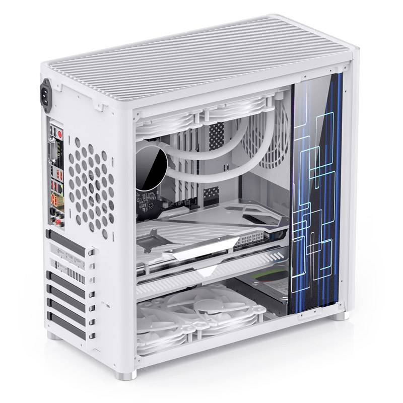 Tour midi Jonsbo D40 Boîtier, Boîtier gaming blanc