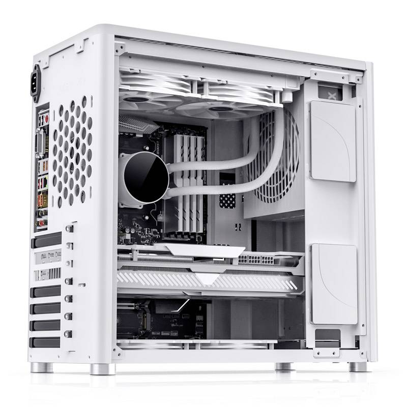 Tour midi Jonsbo D40 Boîtier, Boîtier gaming blanc