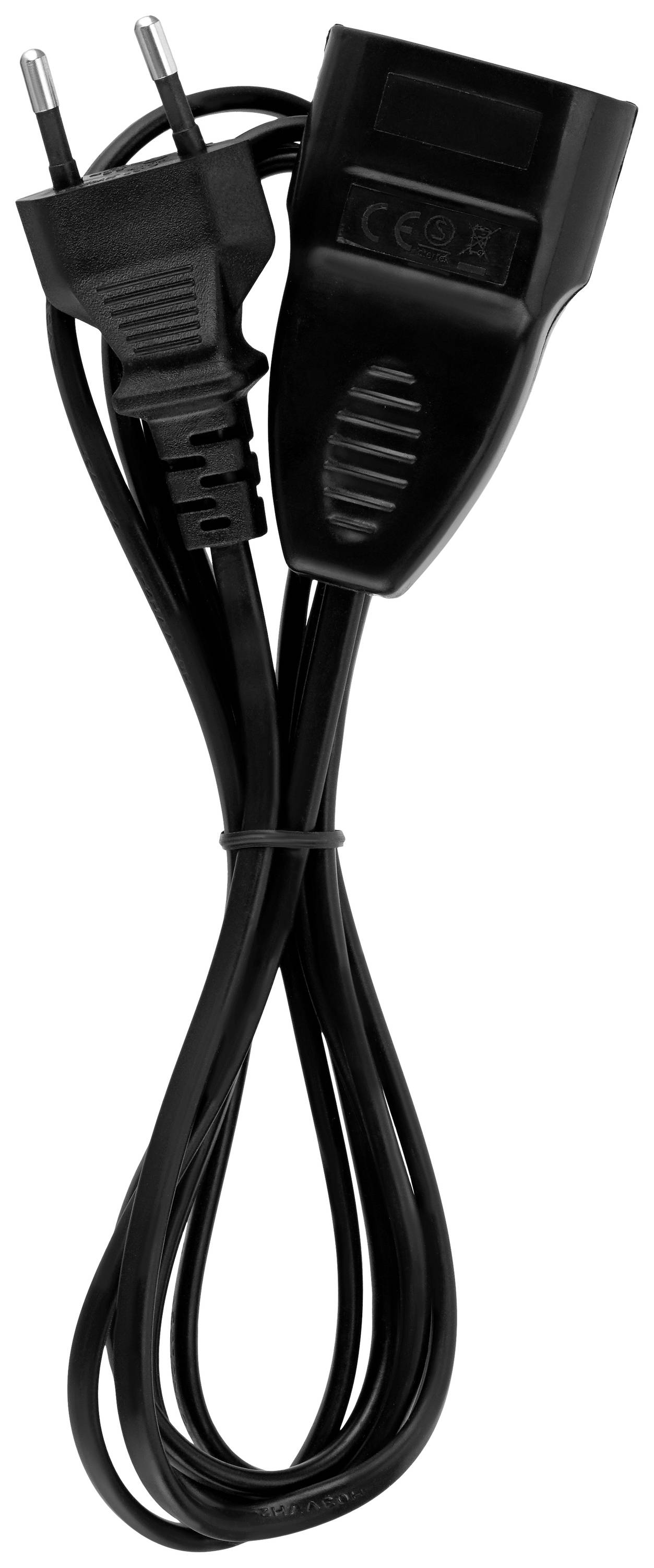 Câble d'alimentation avec fiche EU et connecteur C13. Adapté aux ordinateurs et appareils électroniques.