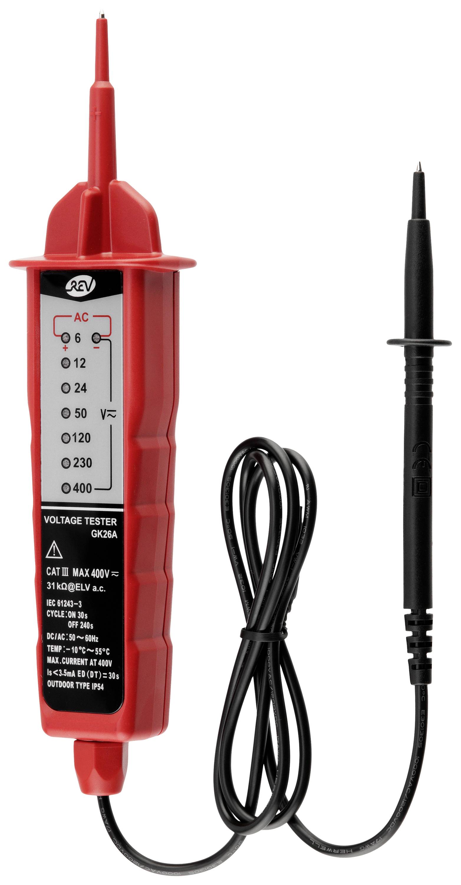Testeur de tension REV LED 6-400V rt LED