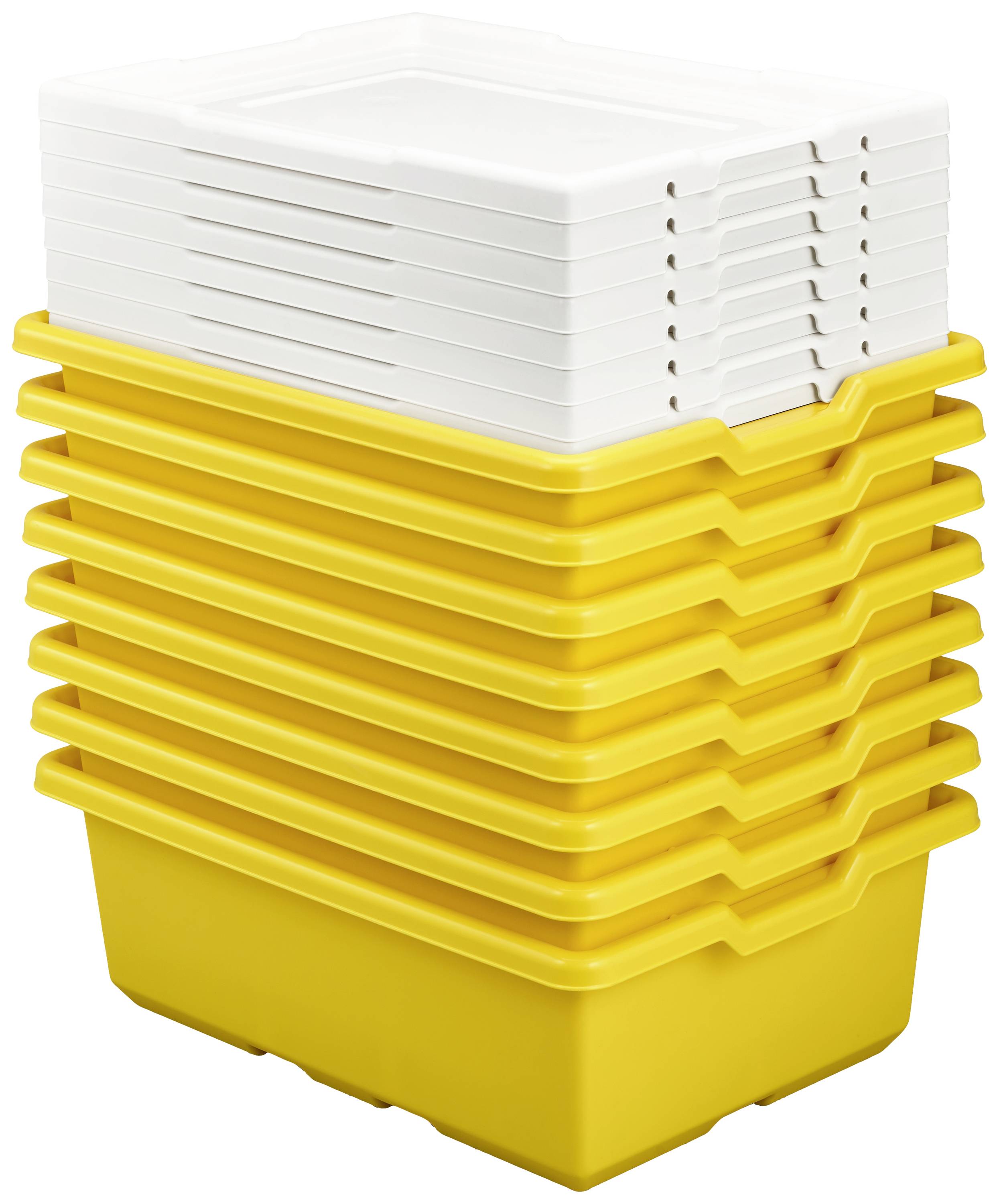 LEGO Education Medium Storage Yellow 8er Mallette de transport et de rangement