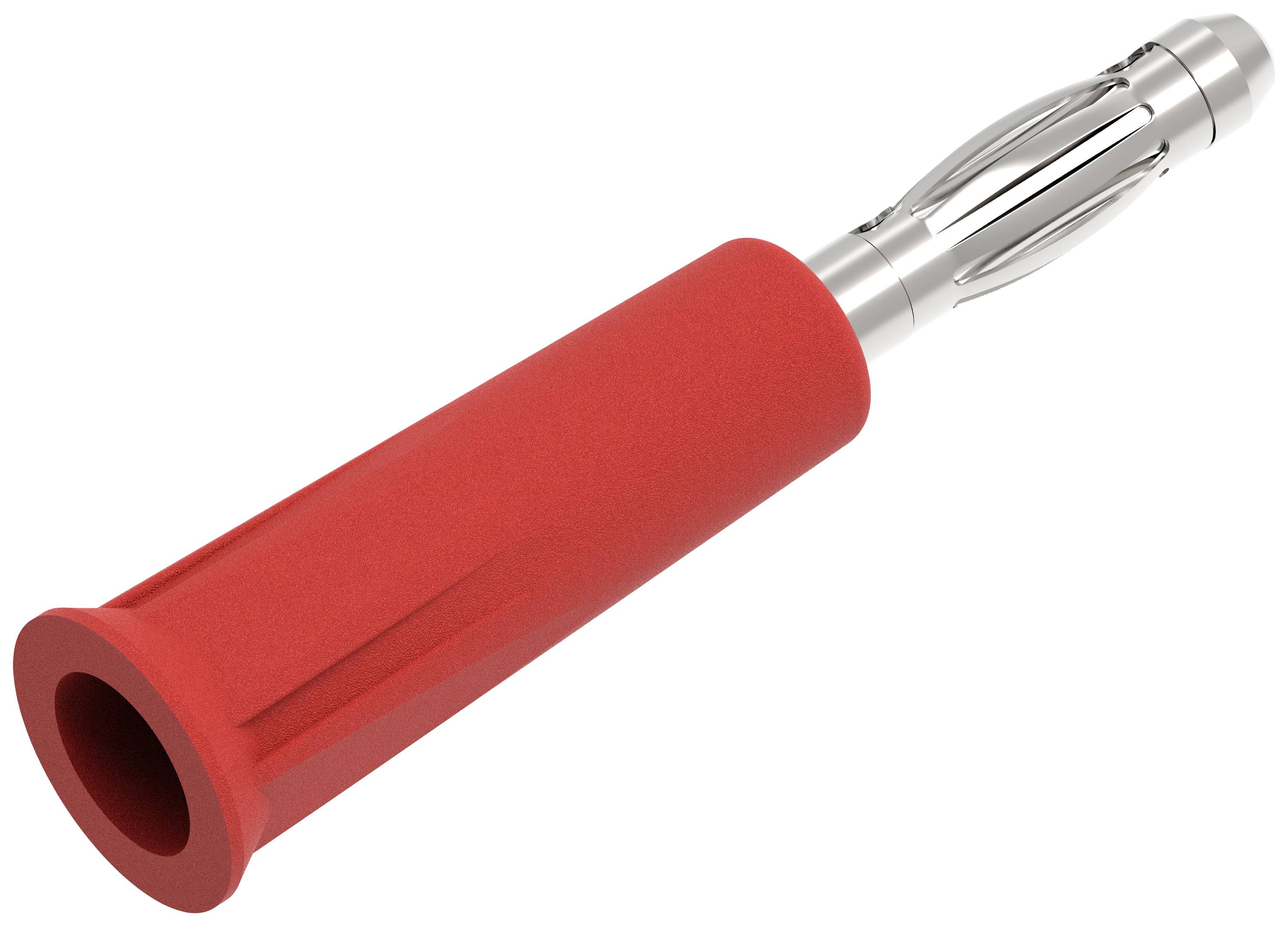 Electro PJP 1060-C-CD1-R Fiche banane mâle, droit Ø de la broche: 4 mm rouge