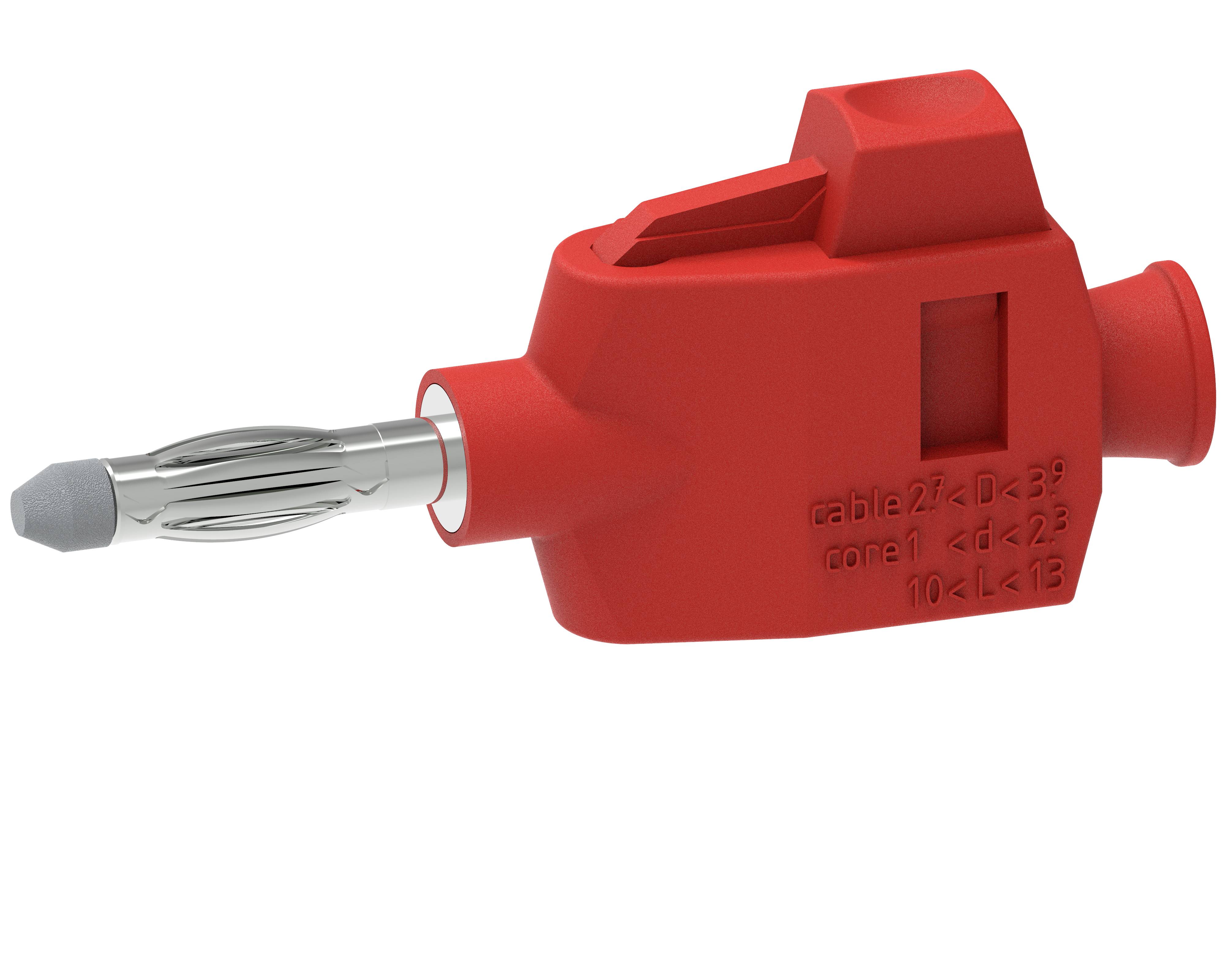 Electro PJP 1064-PRO-CD1-R Fiche banane mâle, droit Ø de la broche: 4 mm rouge 1 pc(s)