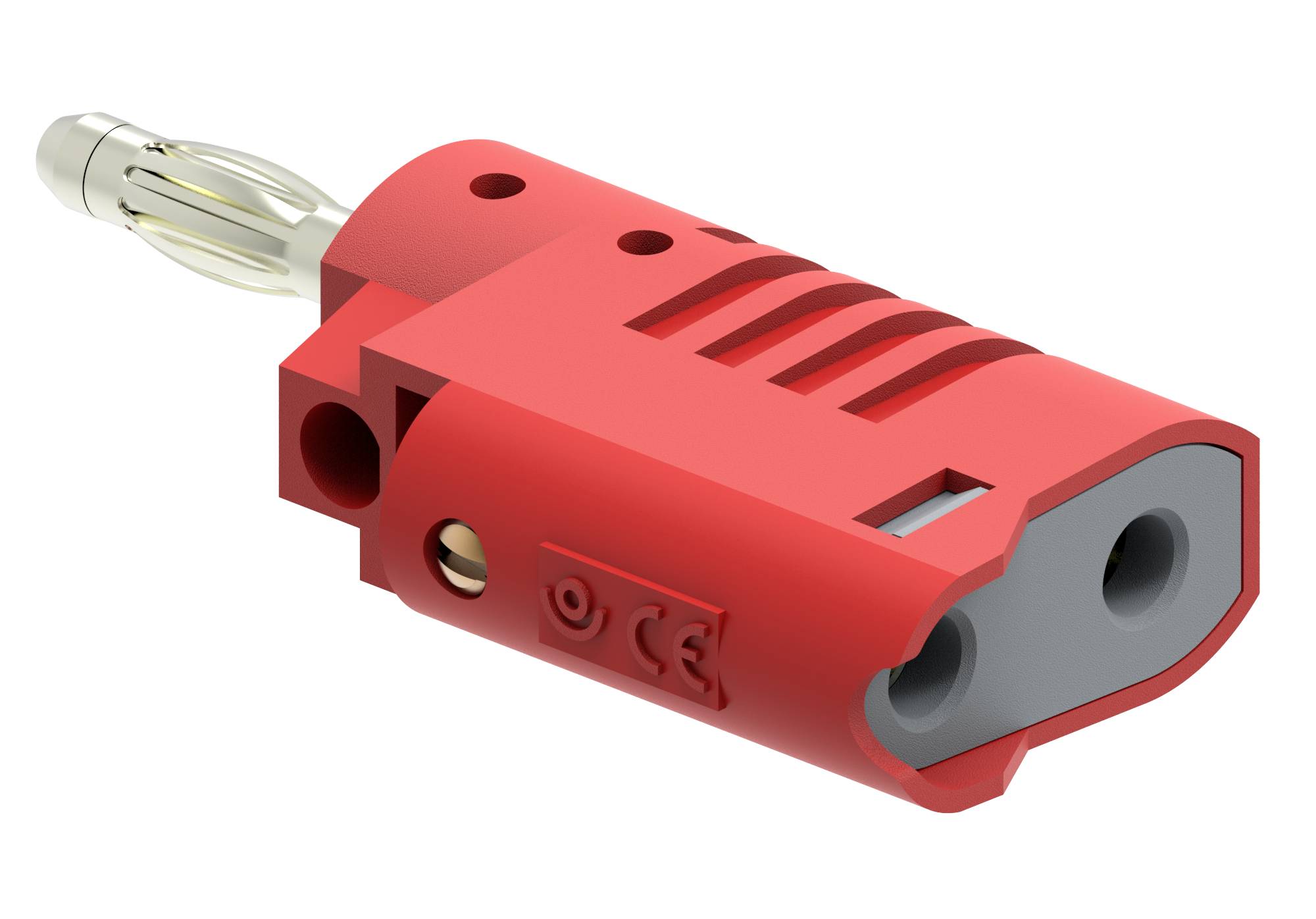 Electro PJP 1080-CD1-R Fiche banane mâle, droit Ø de la broche: 4 mm rouge 1 pc(s)