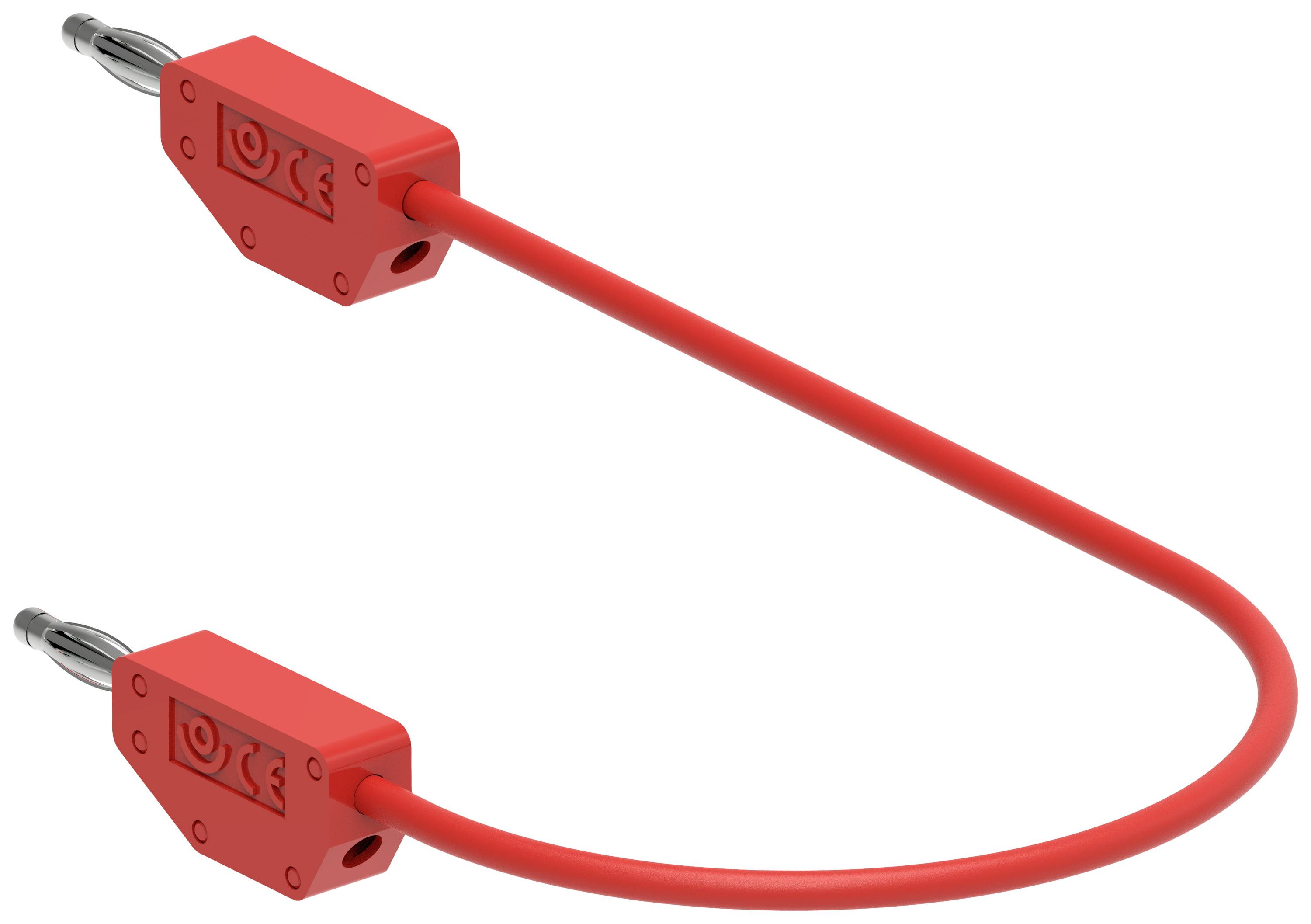 Electro PJP 214-CD1-50R Cordon de mesure banane mâle banane mâle 0.50 m rouge 1 pc(s)