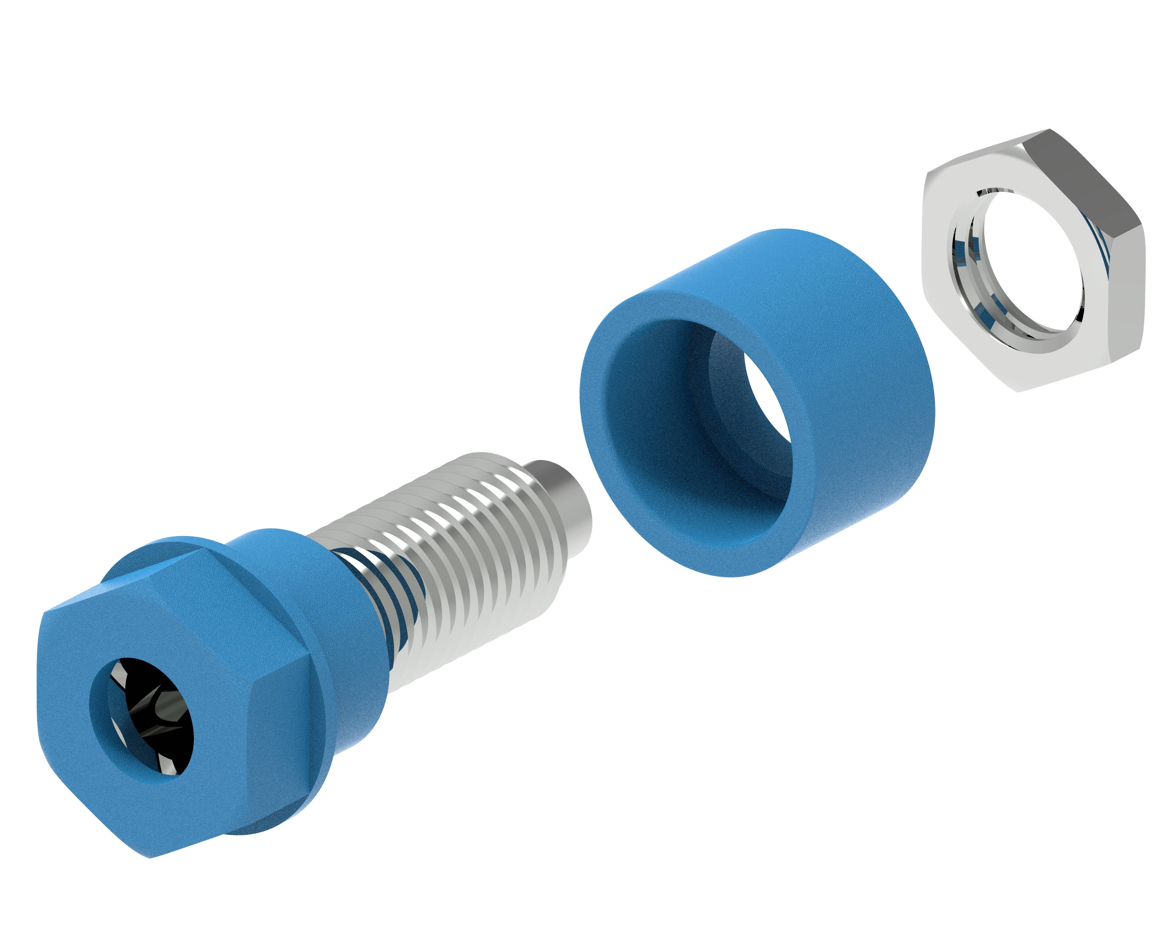 Electro PJP 3230-C-CD1-BL Fiche femelle de laboratoire Ø de la broche: 4 mm bleu