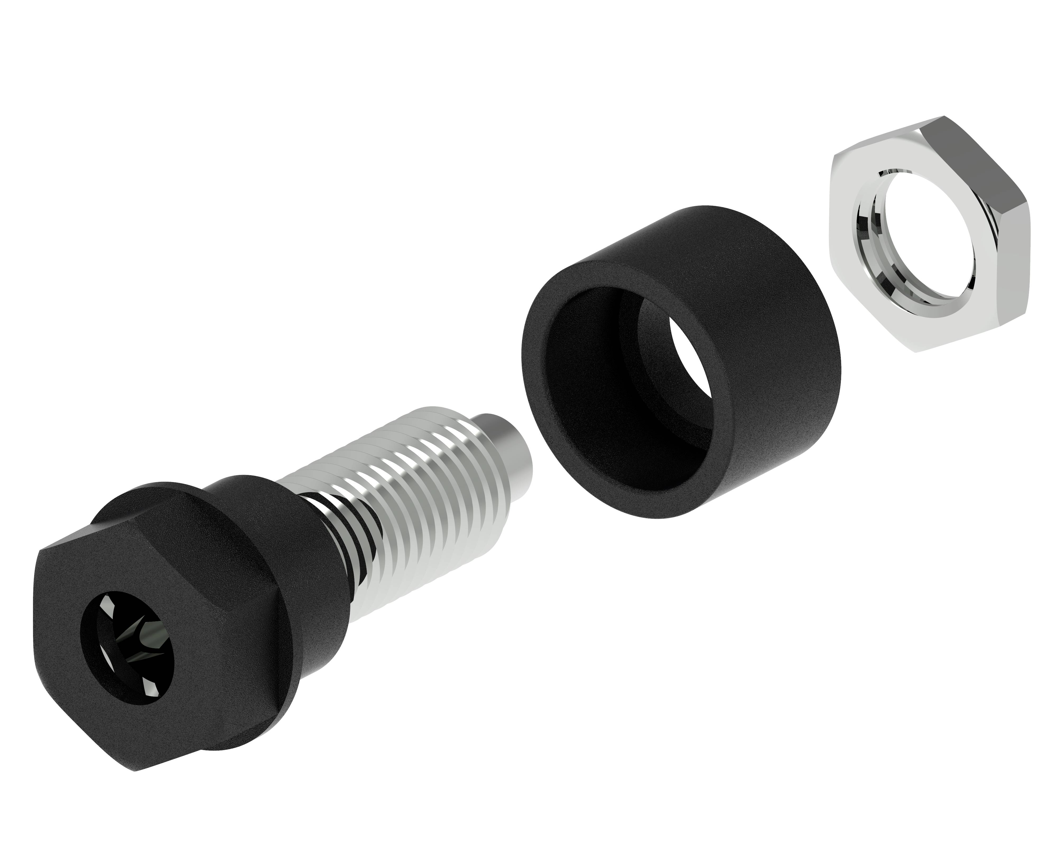 Electro PJP 3230-C-CD1-N Fiche femelle de laboratoire Ø de la broche: 4 mm noir