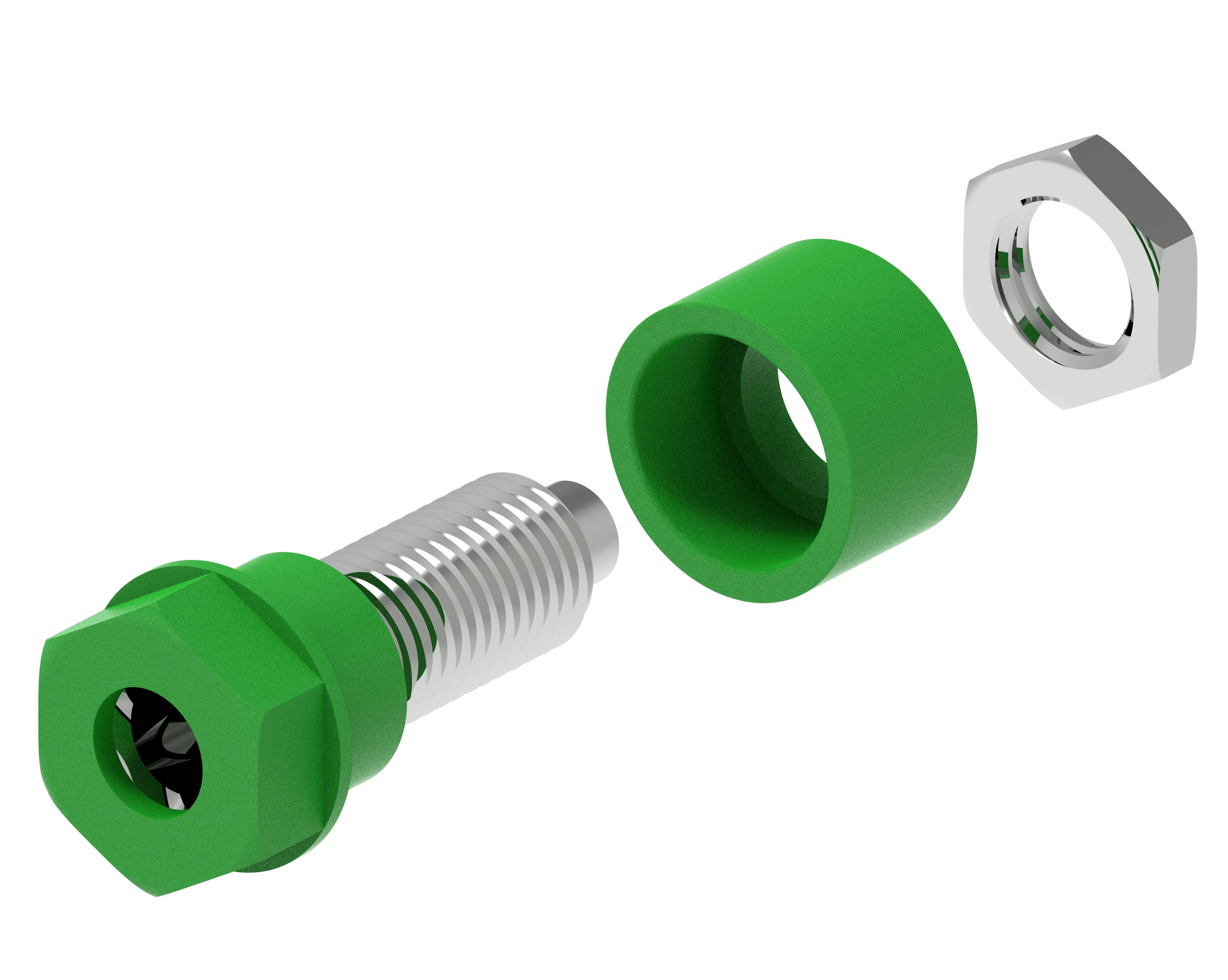 Electro PJP 3230-C-CD1-V Fiche femelle de laboratoire Ø de la broche: 4 mm vert