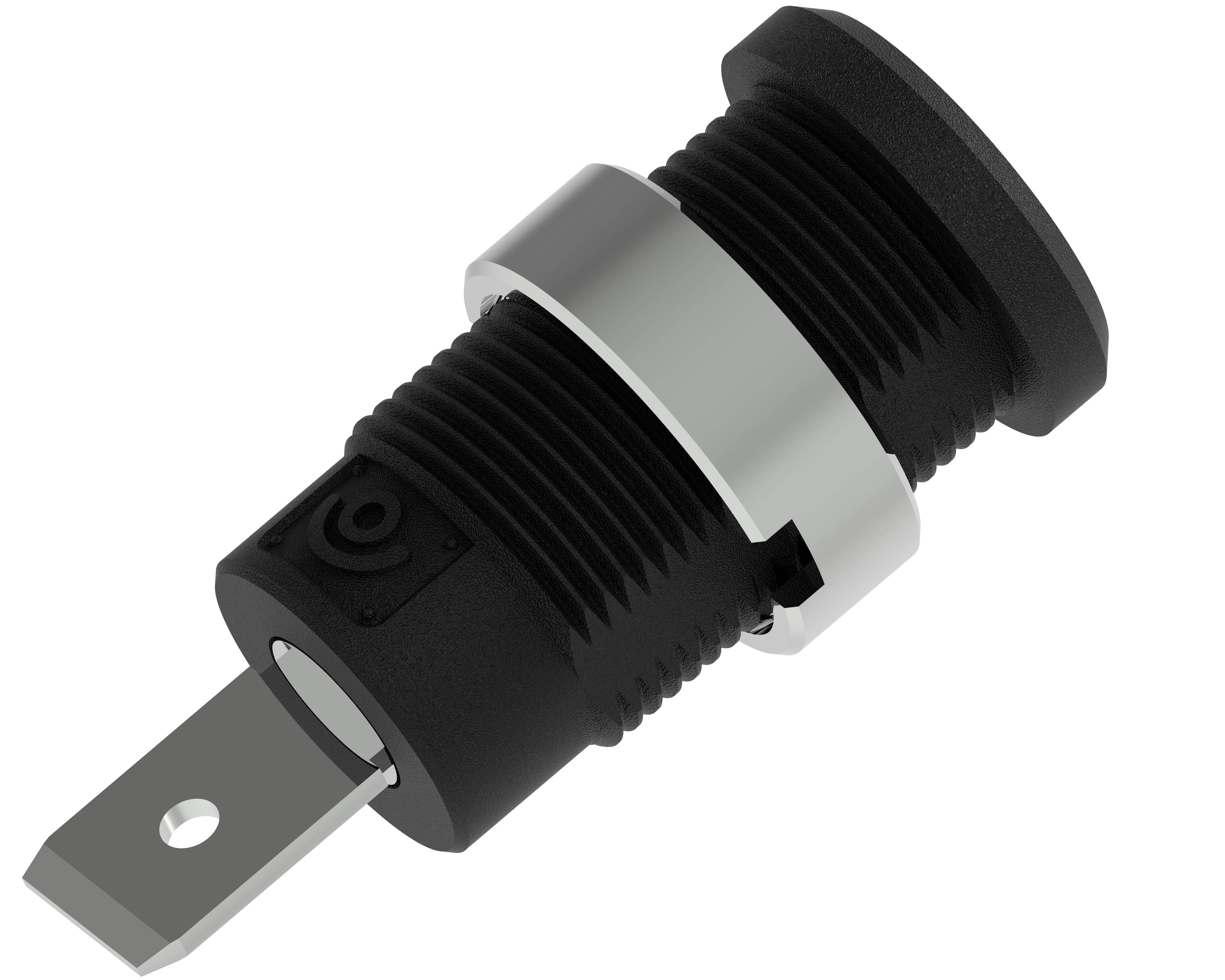 Electro PJP 3266-C-CD1-N Douille de sécurité Ø de la broche: 4 mm noir 1 pc(s)