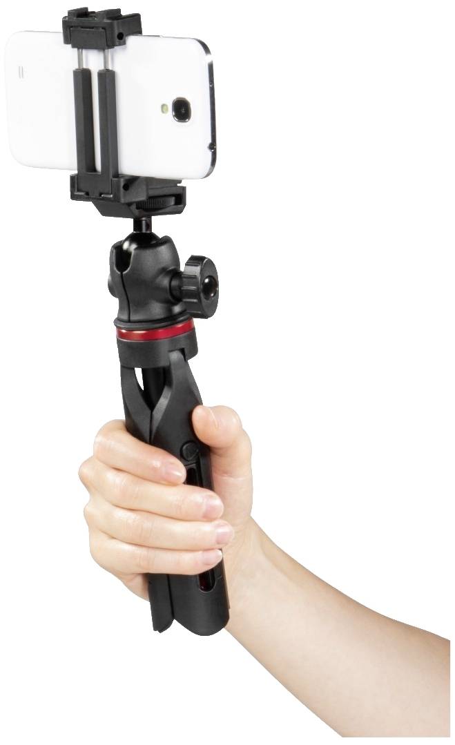 Hama Solid III, 80B Support pour téléphone portable noir/rouge