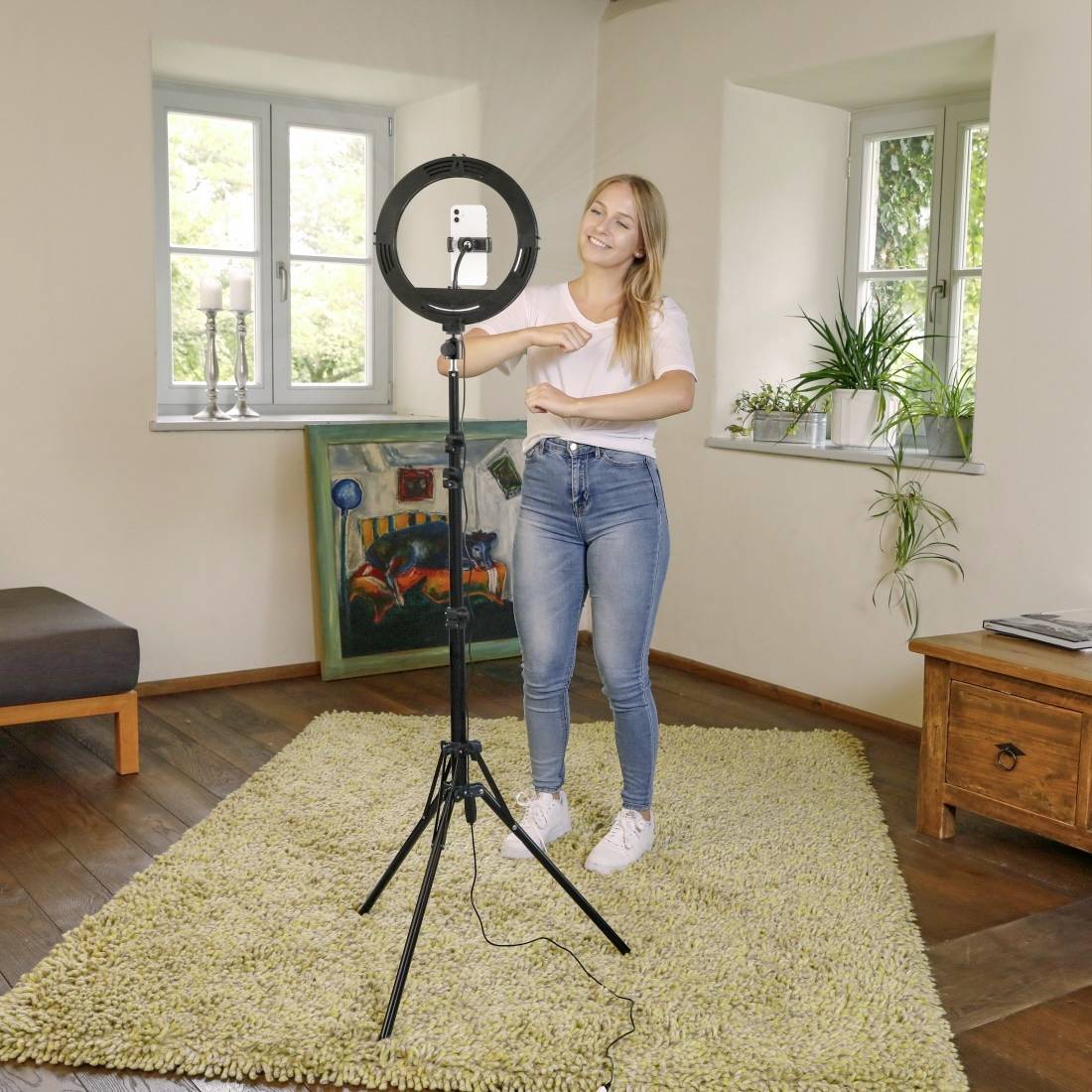 Hama SpotLight Steady 120 II Lampe circulaire CEE: F (A - G)