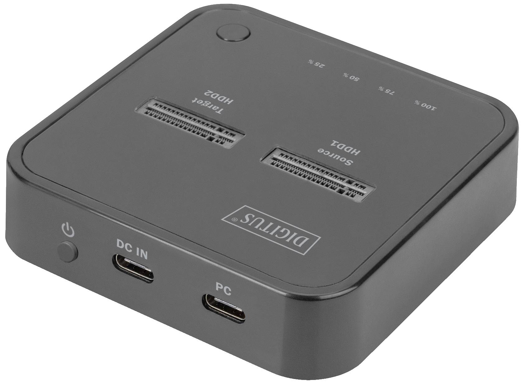 Digitus DA-71545 USB-C® (USB 3.2 Gen 2) M.2 PCIe NVMe, M.2 Station d'accueil pour disque dur avec fonction clonage