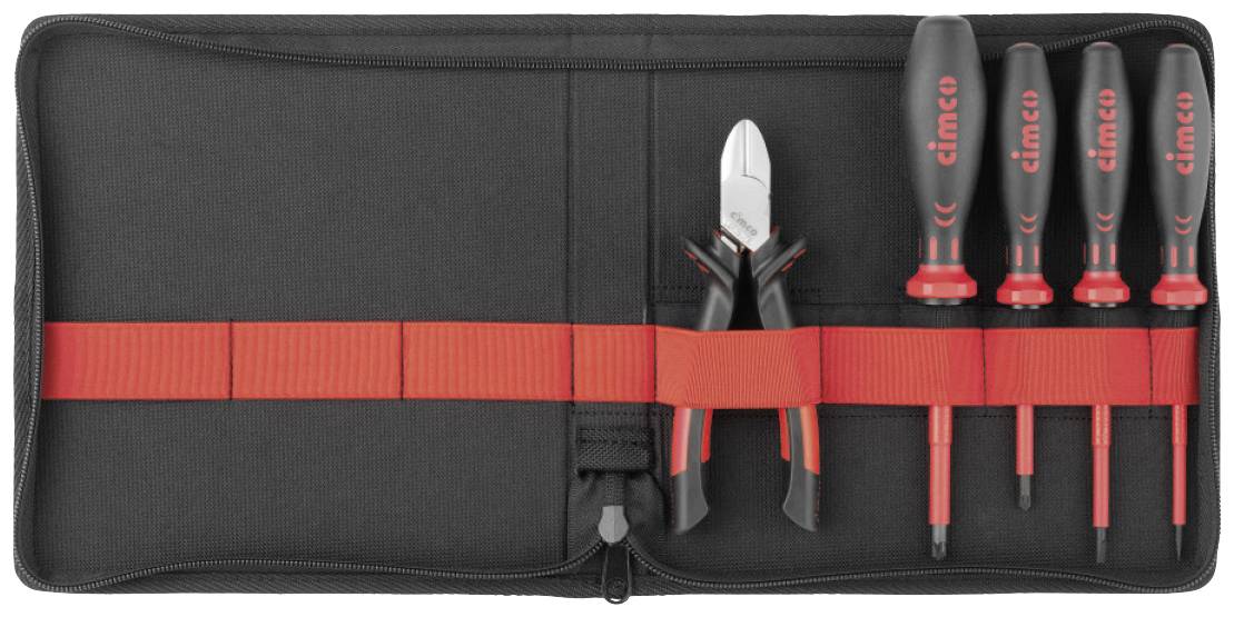 Cimco 104041 Jeu d'outils VDE, pour électricien en sacoche 5 pièces